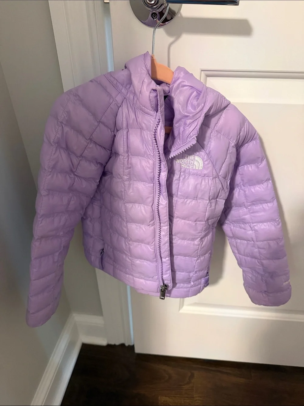 The North Face Girls' Lilac Quilted Down Puffer Jacket